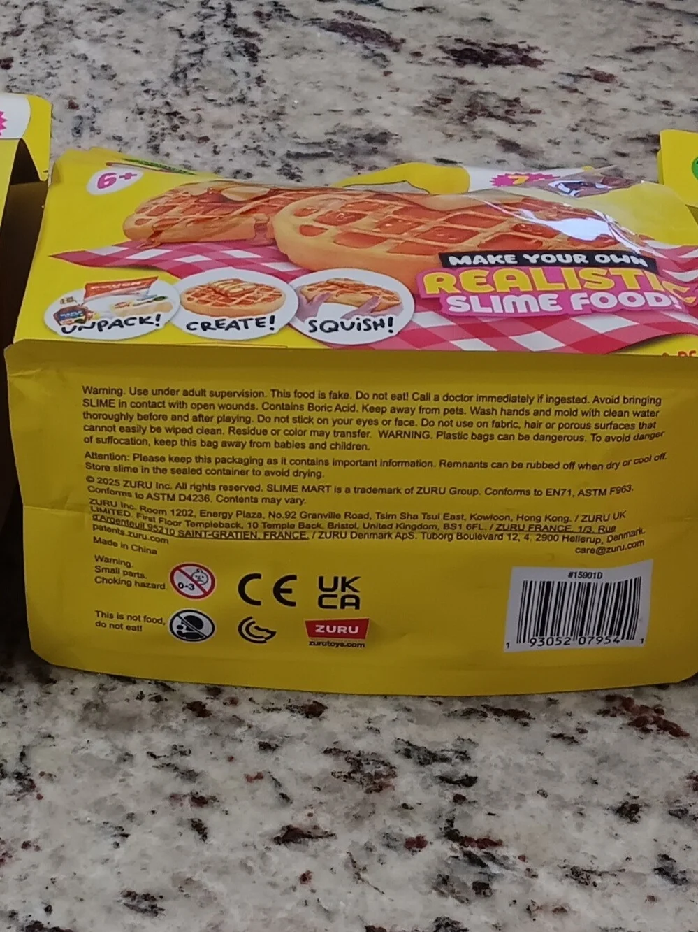 Slime Mart Realistic Slime Food - Waffles, Fruit Tart, Strawberry Cheesecake